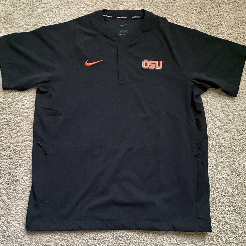 NWT Men’s large or XL Nike OSU beavers baseball short sleeve batting cage jacket